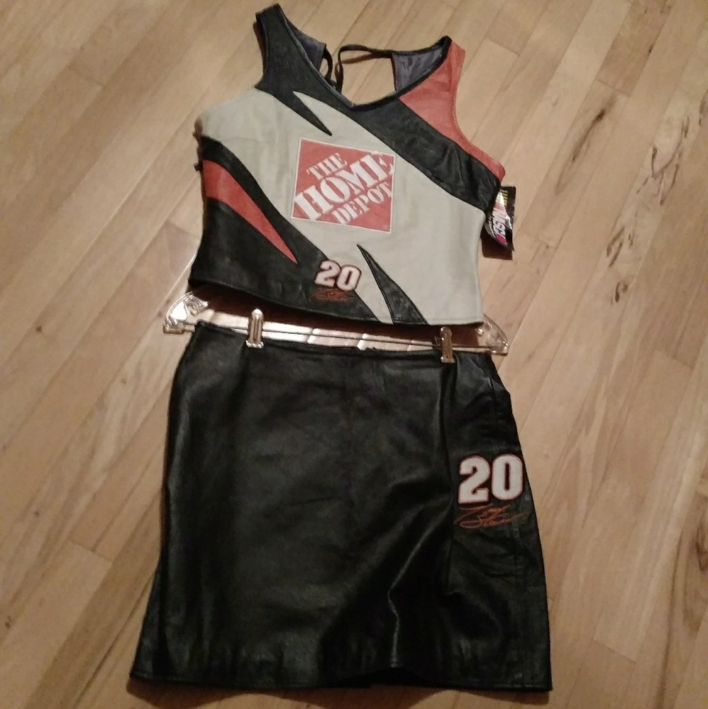 Vintage Nascar leather set 90's
